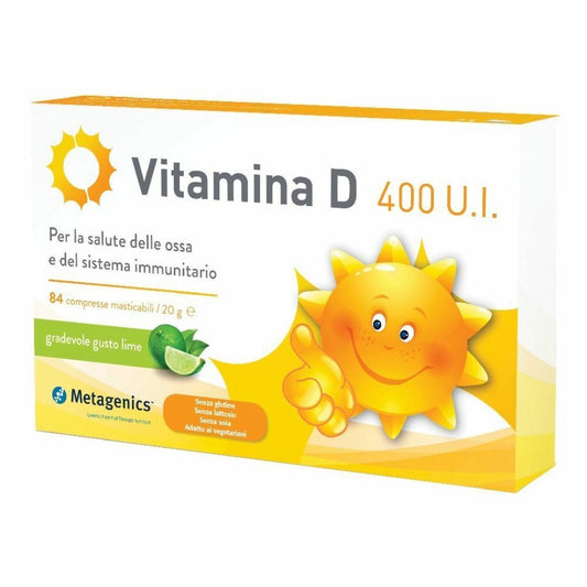 Vitamina D 400 U.I. 168 compresse masticabili - 4Nutrition