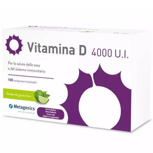 Vitamina D 4000 U.I. 84 compresse masticabili - 4Nutrition